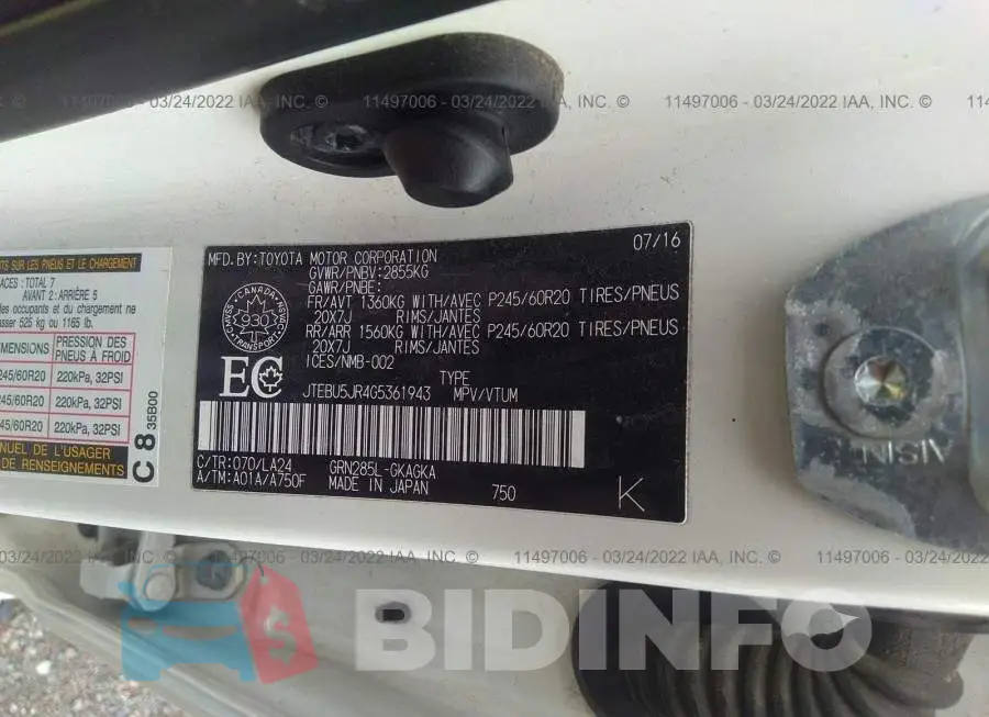 JTEBU5JR4G5361943 Photo# 9