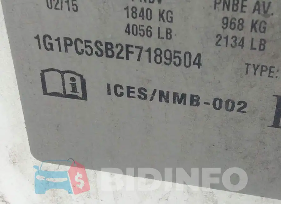 1G1PC5SB2F7189504 Photo# 9