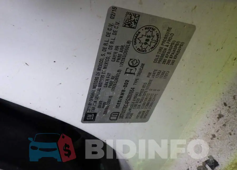 3GTU2TEC4FG287654 Photo# 7