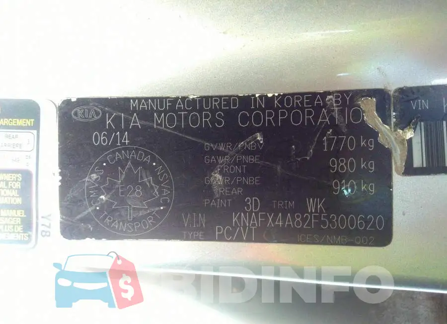 KNAFX4A82F5300620 Photo# 9