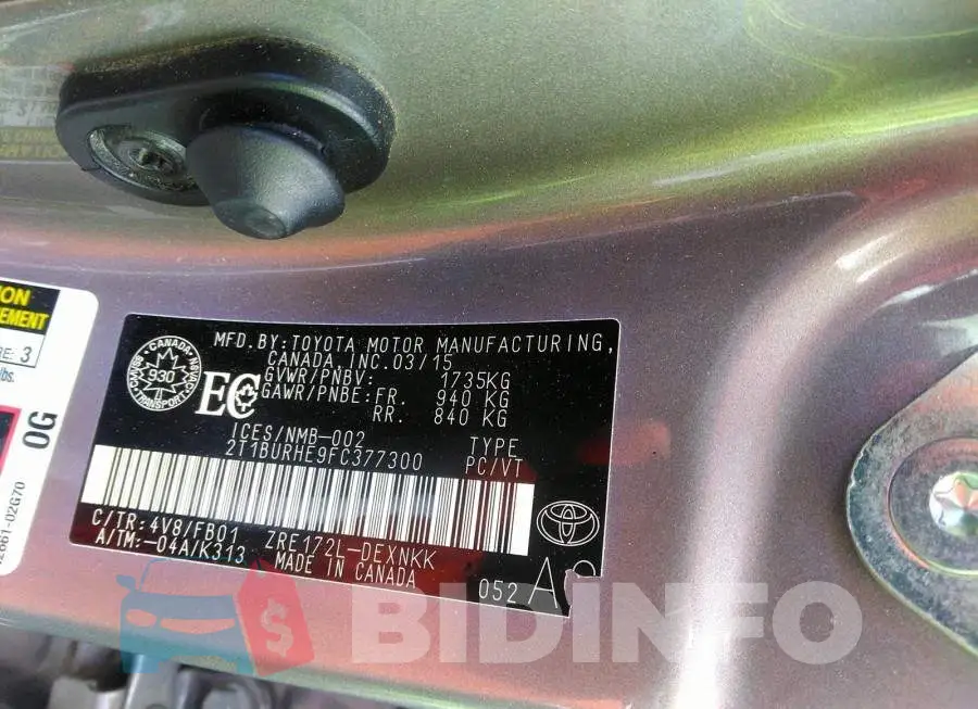 2T1BURHE9FC377300 Photo# 9