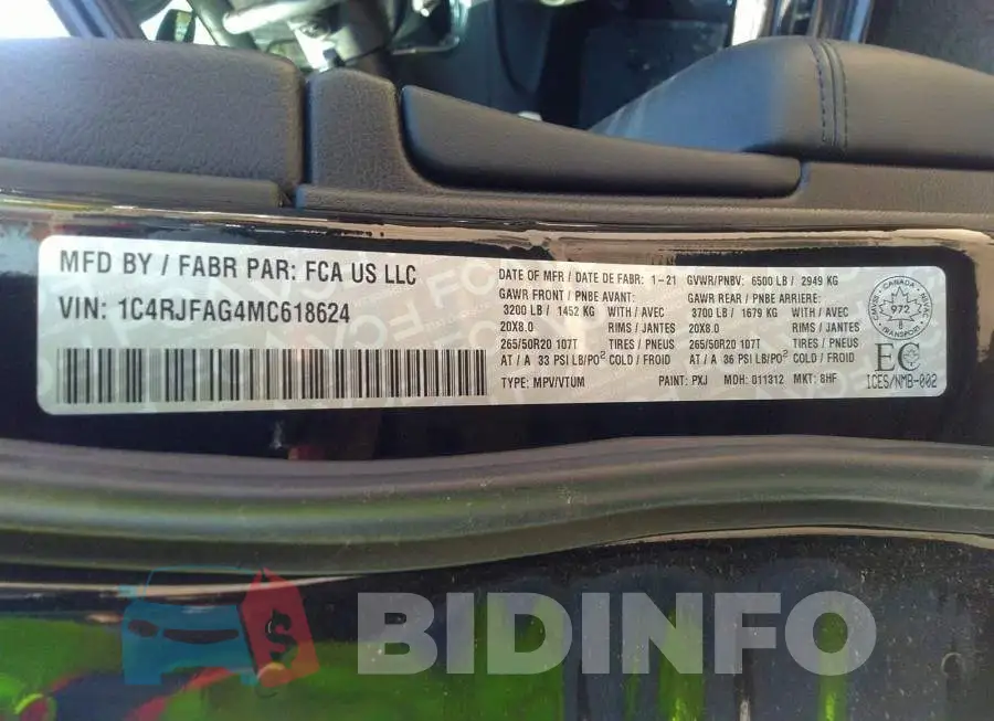 1C4RJFAG4MC618624 Photo# 9