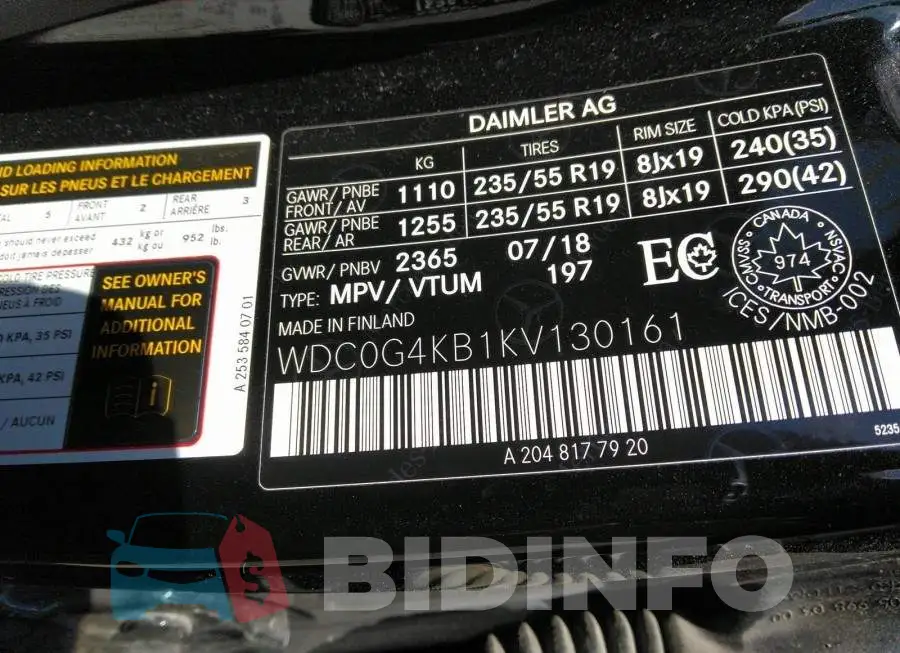 WDC0G4KB1KV130161 Photo# 9