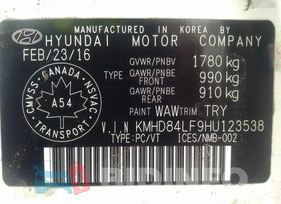 KMHD84LF9HU123538 Photo# 9