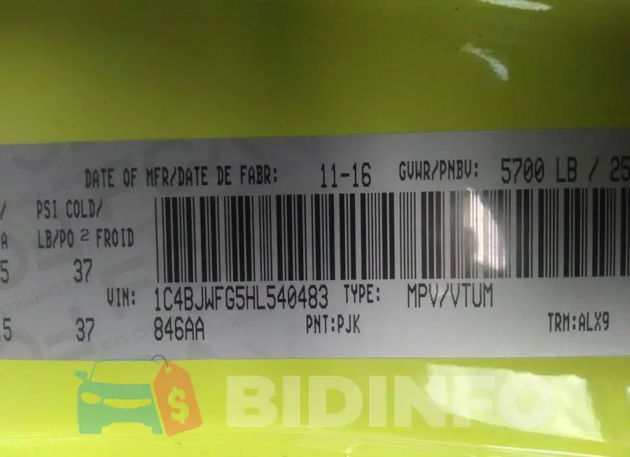 1C4BJWFG5HL540483 Photo# 9