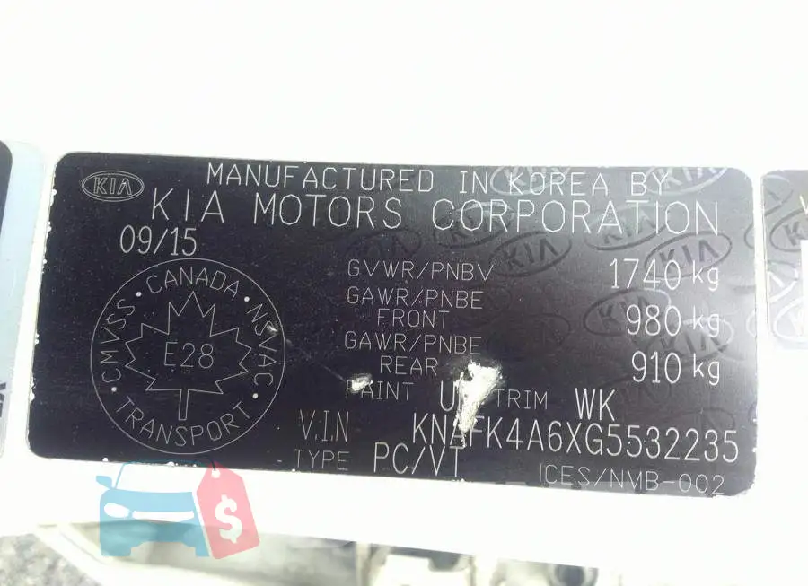 KNAFK4A6XG5532235 Photo# 9