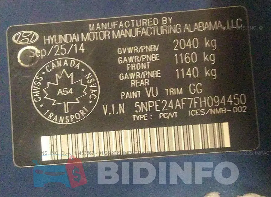 5NPE24AF7FH094450 Photo# 9