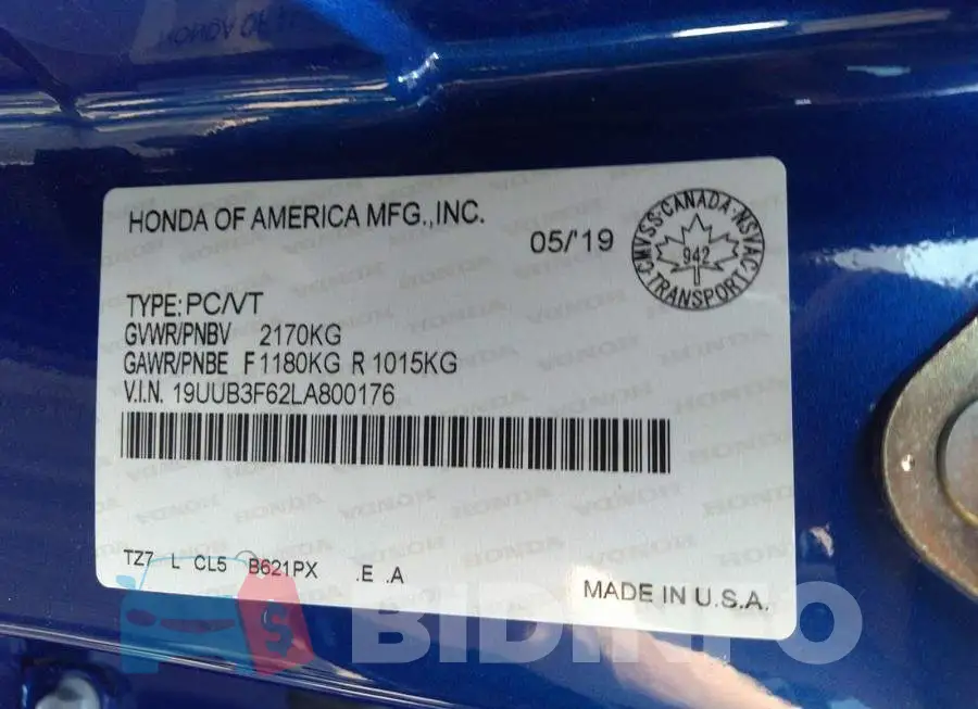 19UUB3F62LA800176 Photo# 9