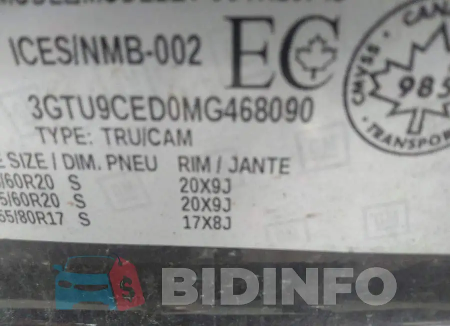 3GTU9CED0MG468090 Photo# 9