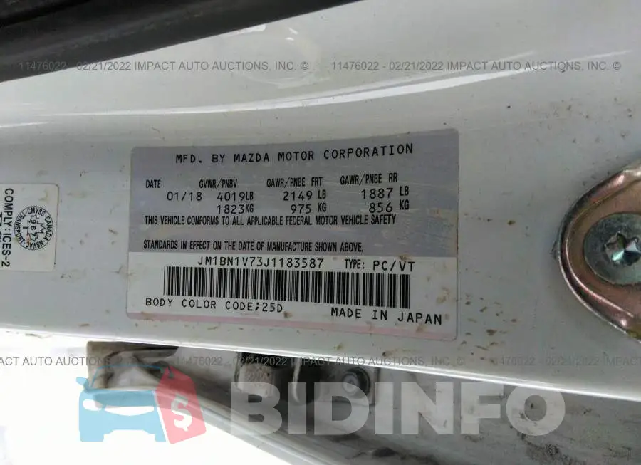 JM1BN1V73J1183587 Photo# 9