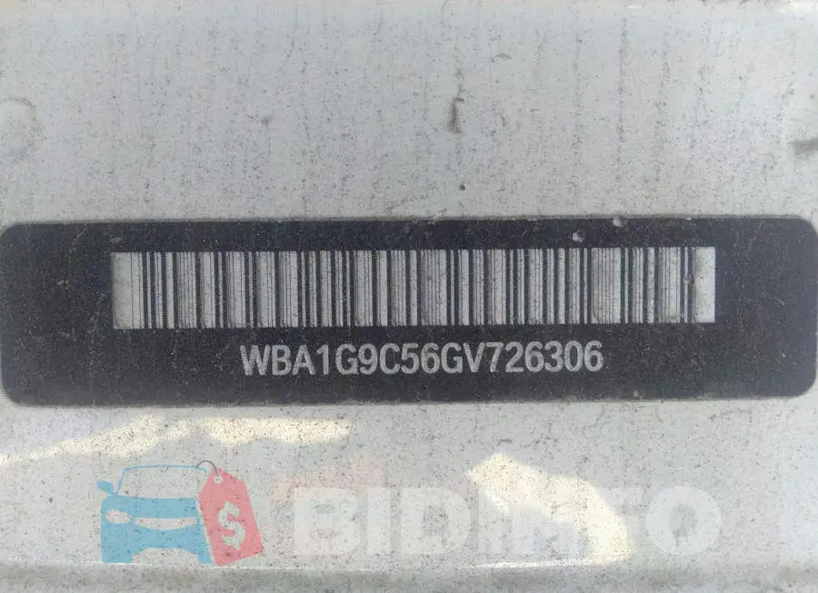 WBA1G9C56GV726306 Photo# 9