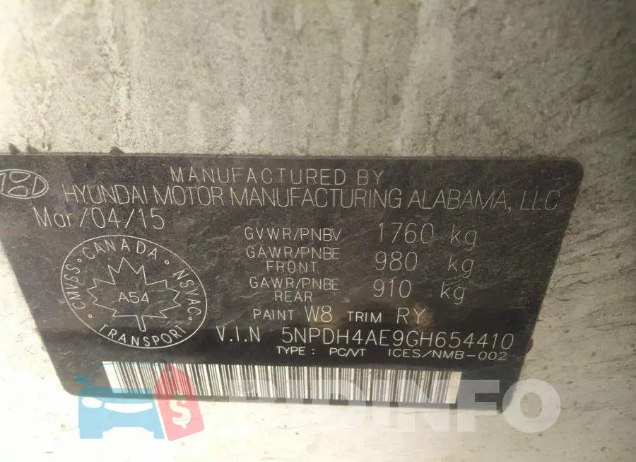 5NPDH4AE9GH654410 Photo# 9
