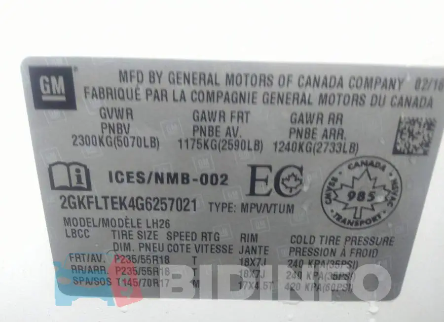2GKFLTEK4G6257021 Photo# 9