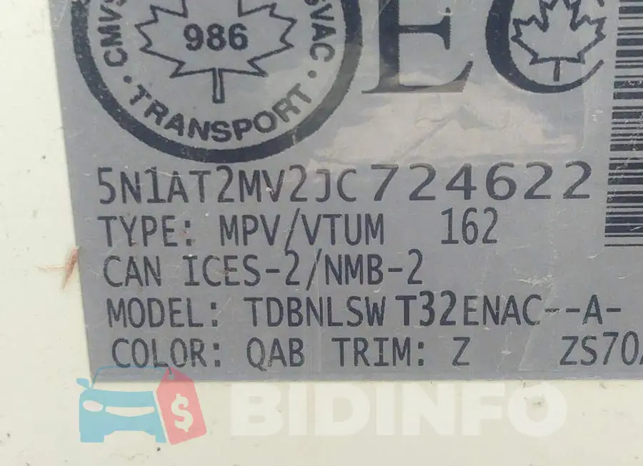 5N1AT2MV2JC724622 Photo# 9