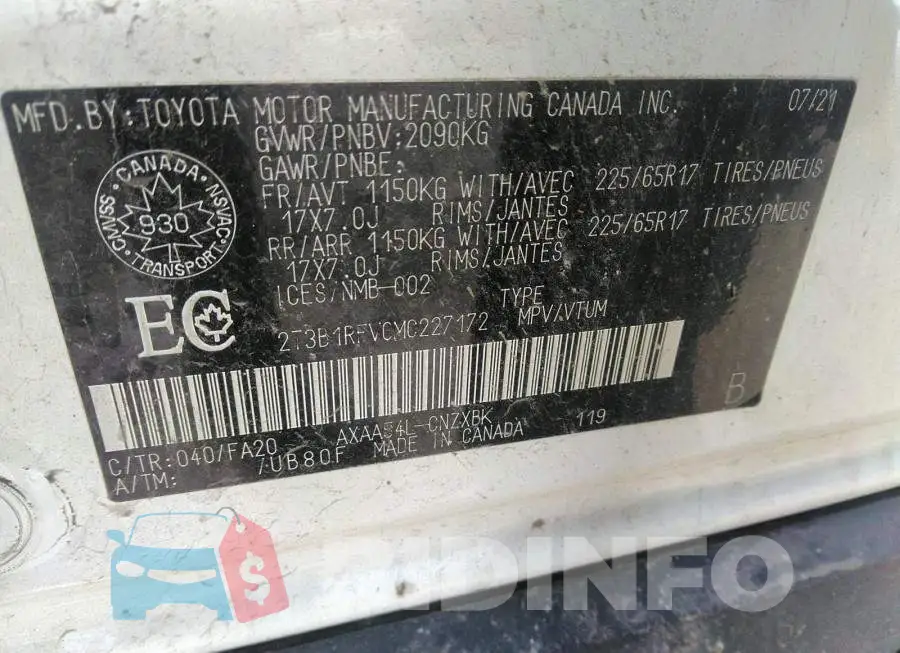 2T3B1RFV0MC227172 Photo# 9