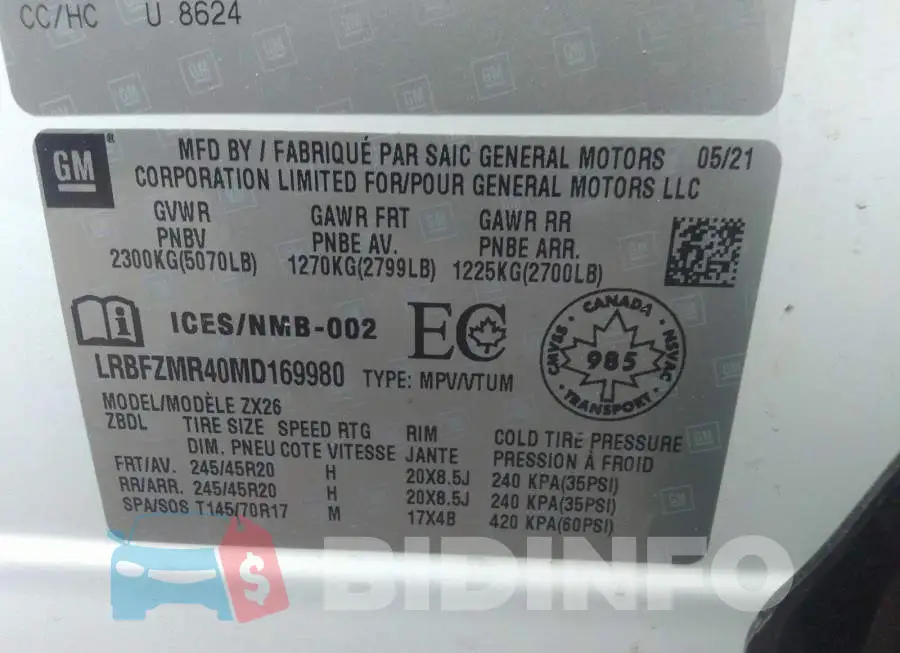 LRBFZMR40MD169980 Photo# 9