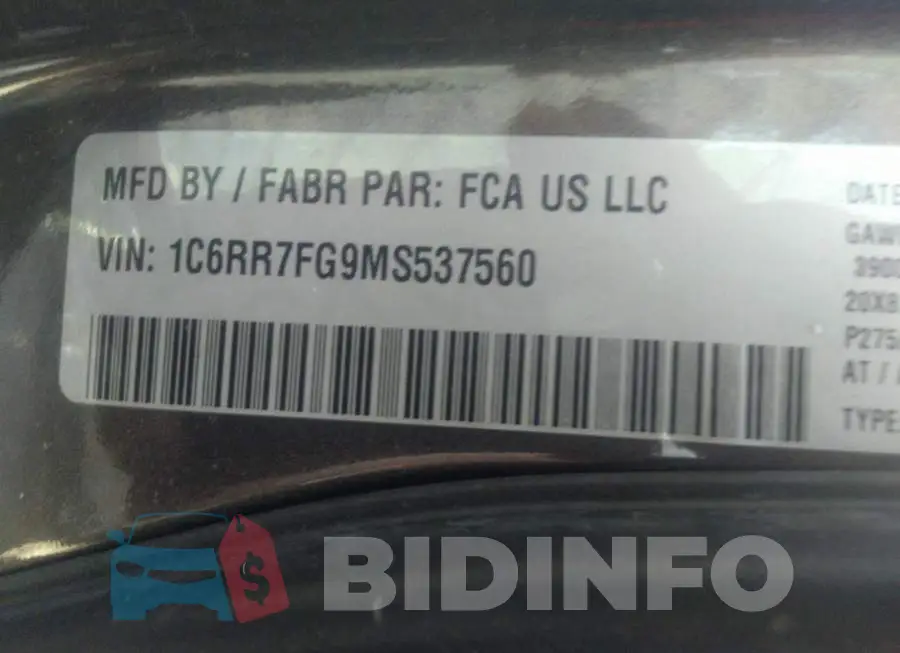 1C6RR7FG9MS537560 Photo# 9