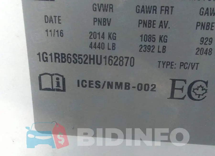1G1RB6S52HU162870 Photo# 9