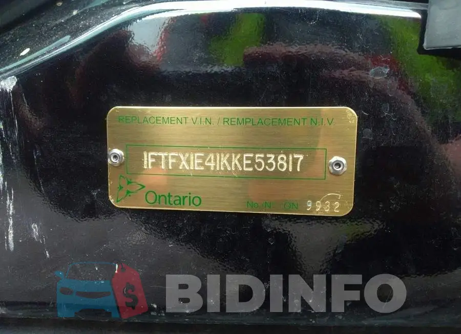 1FTFX1E41KKE53817 Photo# 9