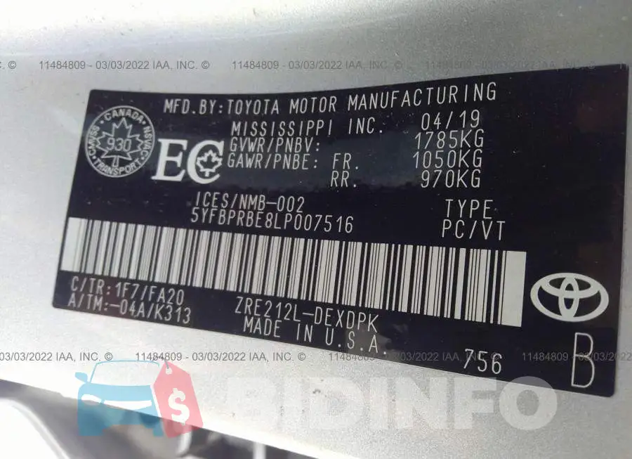 5YFBPRBE8LP007516 Photo# 9