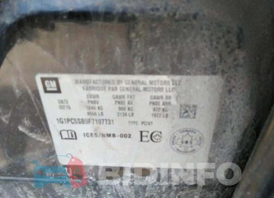 1G1PC5SB9F7197731 Photo# 9