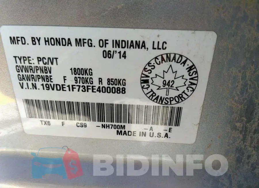 19VDE1F73FE400088 Photo# 9