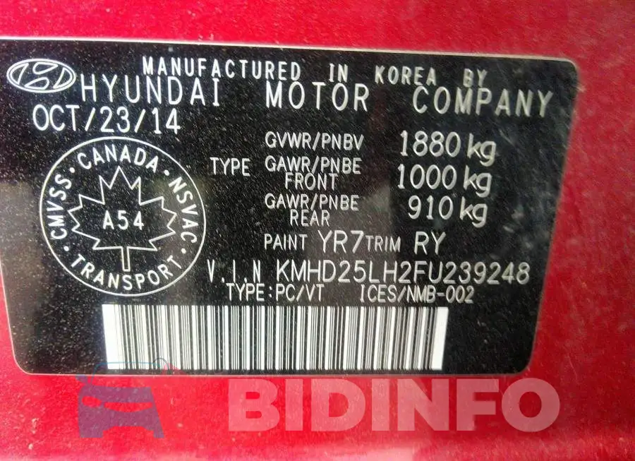 KMHD25LH2FU239248 Photo# 9