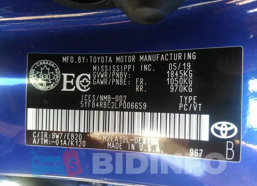 5YFB4RBE2LP006659 Photo# 9