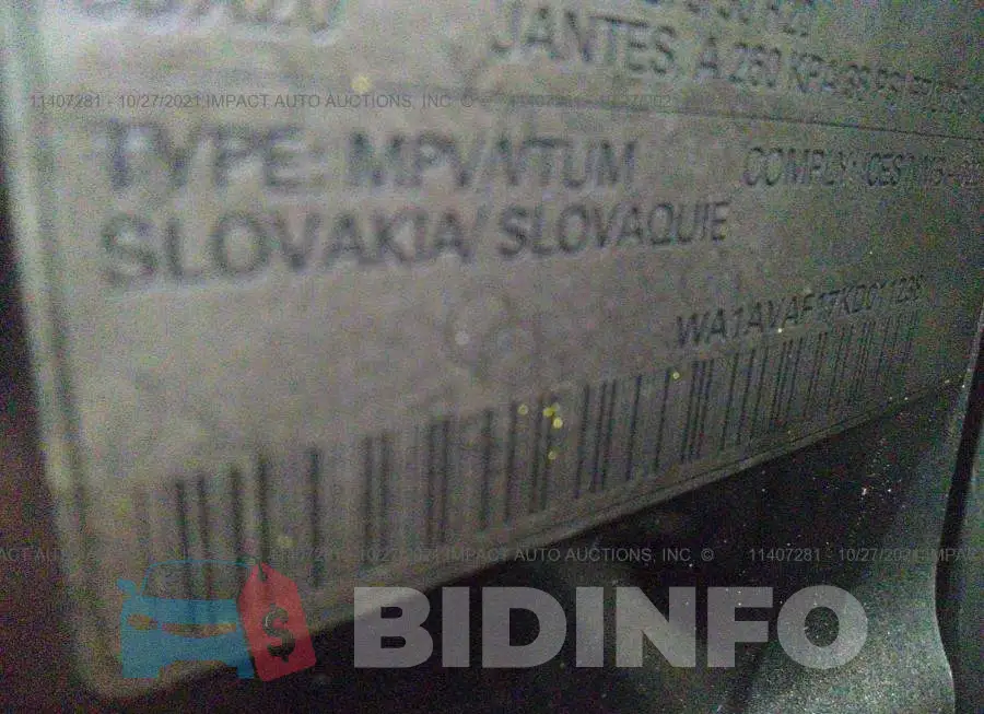 WA1AVAF17KD011238 Photo# 9