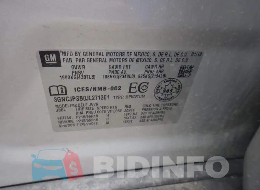 3GNCJPSB0JL271301 Photo# 7