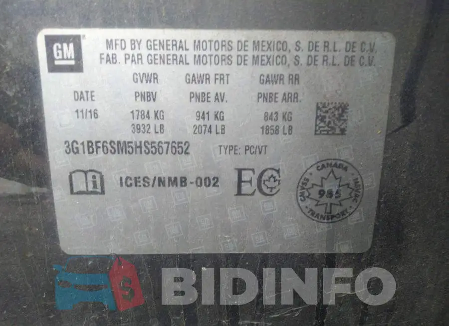 3G1BF6SM5HS567652 Photo# 9