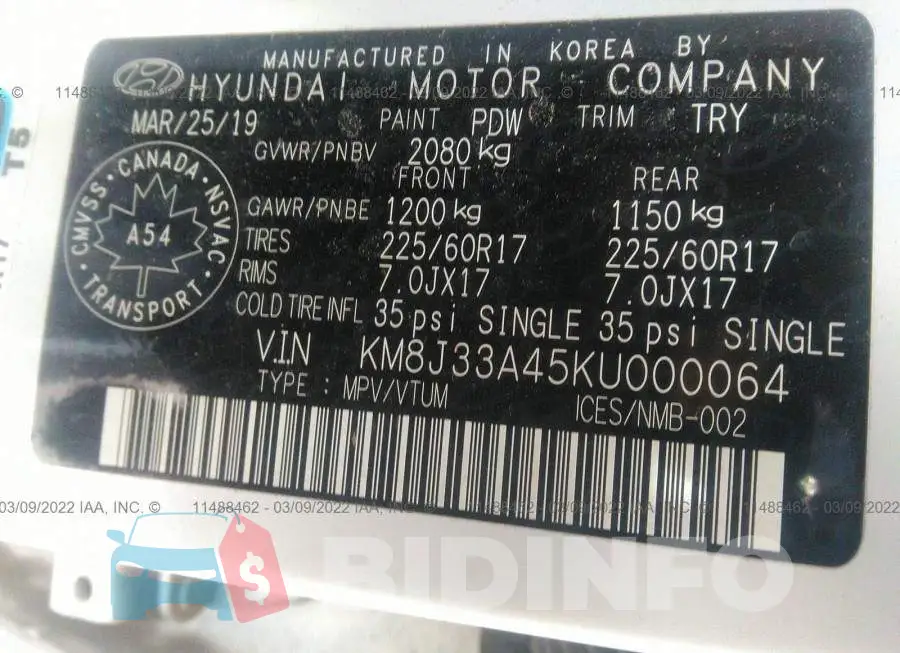 KM8J33A45KU000064 Photo# 9
