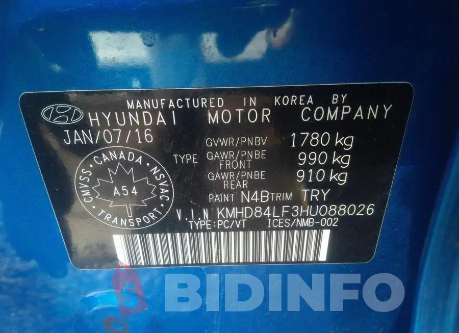 KMHD84LF3HU088026 Photo# 9