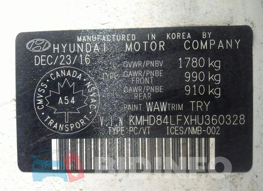 KMHD84LFXHU360328 Photo# 9