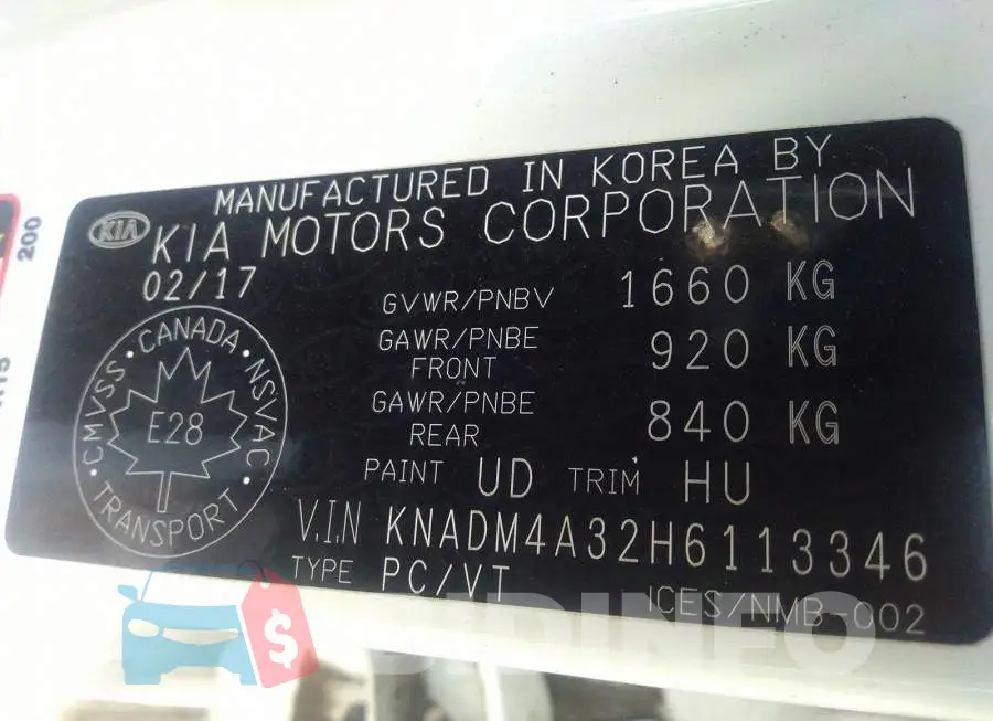 KNADM4A32H6113346 Photo# 9