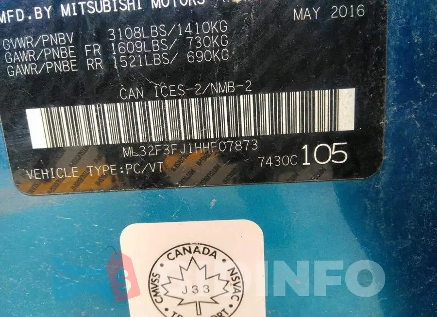 ML32F3FJ1HHF07873 Photo# 9