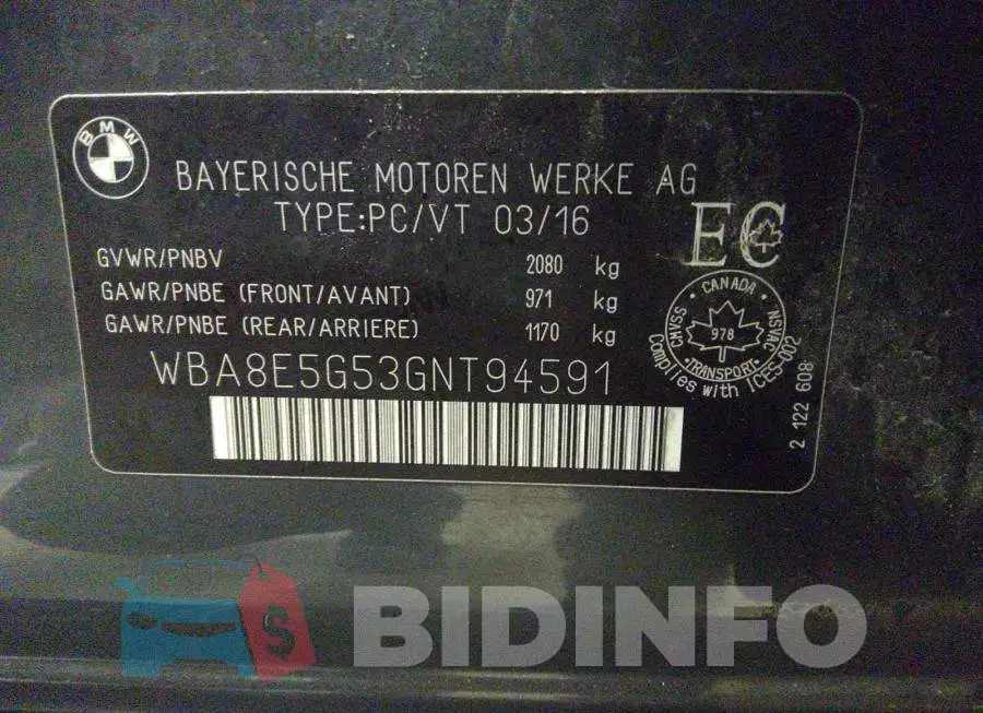 WBA8E5G53GNT94591 Photo# 9