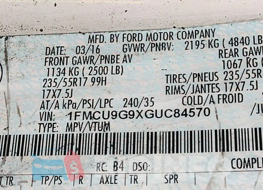 1FMCU9G9XGUC84570 Photo# 9