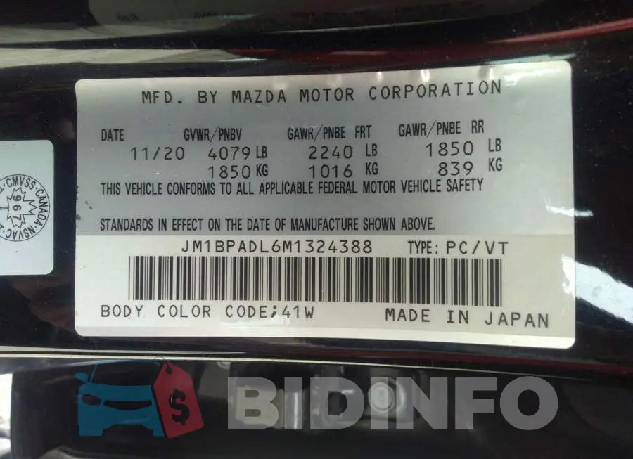 JM1BPADL6M1324388 Photo# 9
