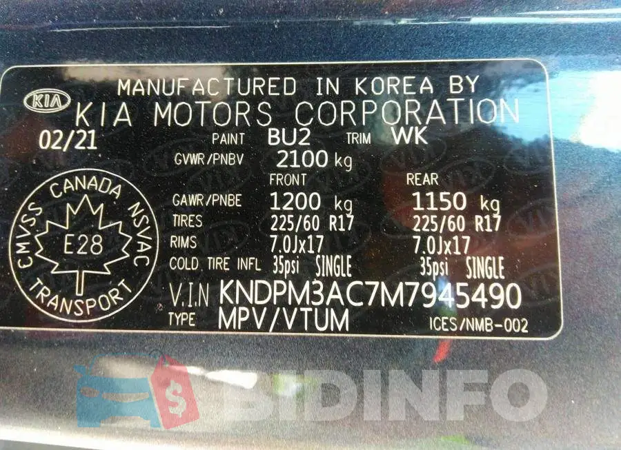 KNDPM3AC7M7945490 Photo# 9