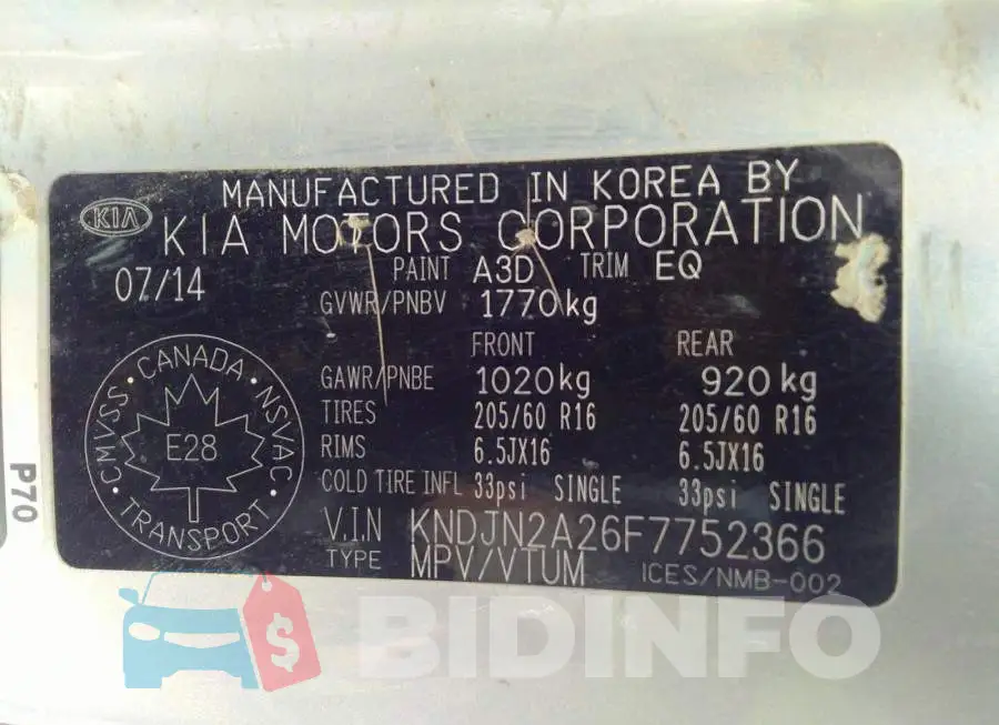 KNDJN2A26F7752366 Photo# 9