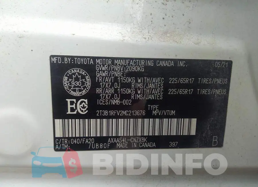 2T3B1RFV2MC213676 Photo# 9