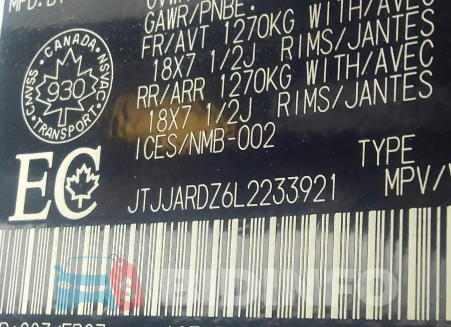 JTJJARDZ6L2233921 Photo# 9