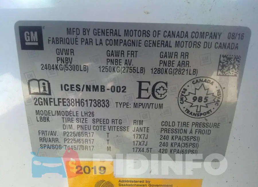 2GNFLFE38H6173833 Photo# 9