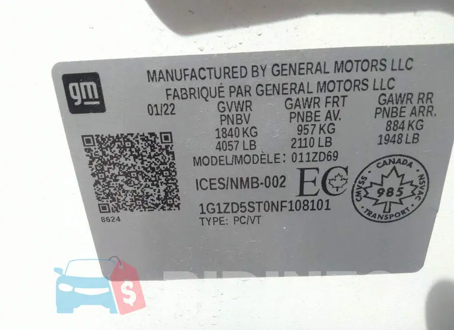 1G1ZD5ST0NF108101 Photo# 9