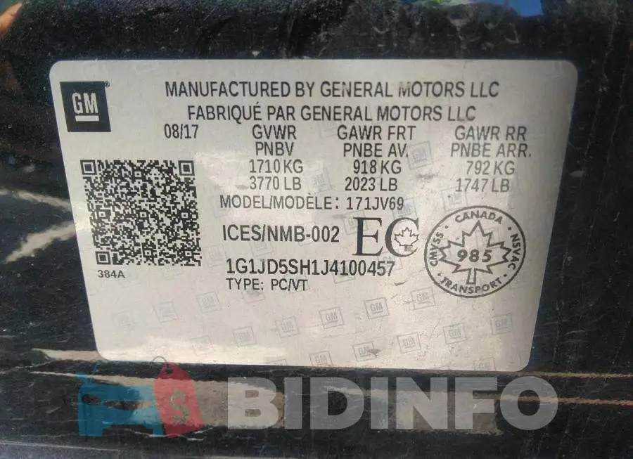 1G1JD5SH1J4100457 Photo# 9