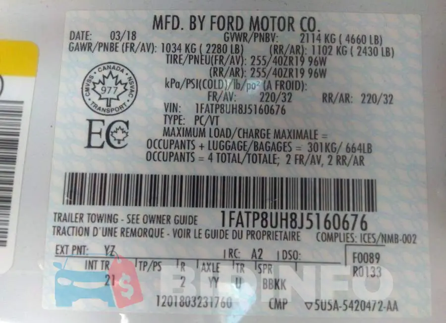 1FATP8UH8J5160676 Photo# 9