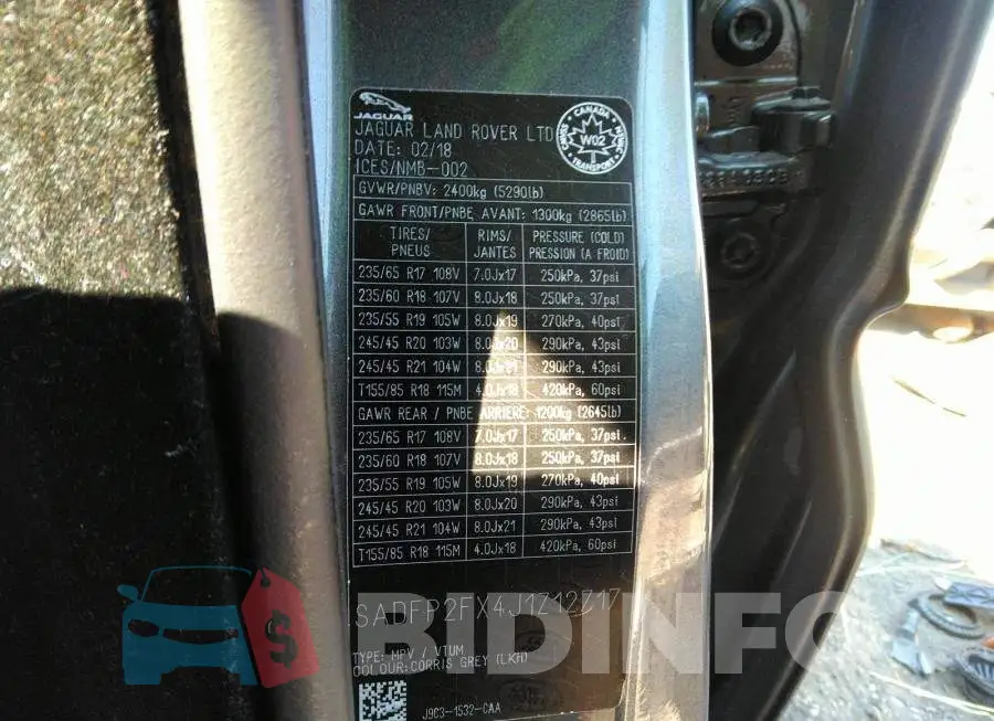 SADFP2FX4J1Z12717 Photo# 9