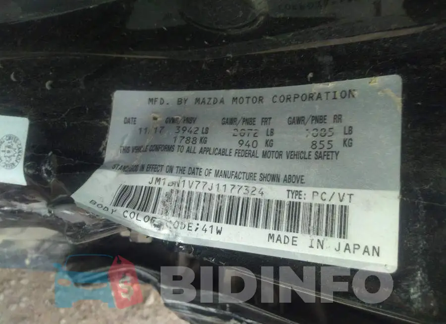 JM1BN1V77J1177324 Photo# 9