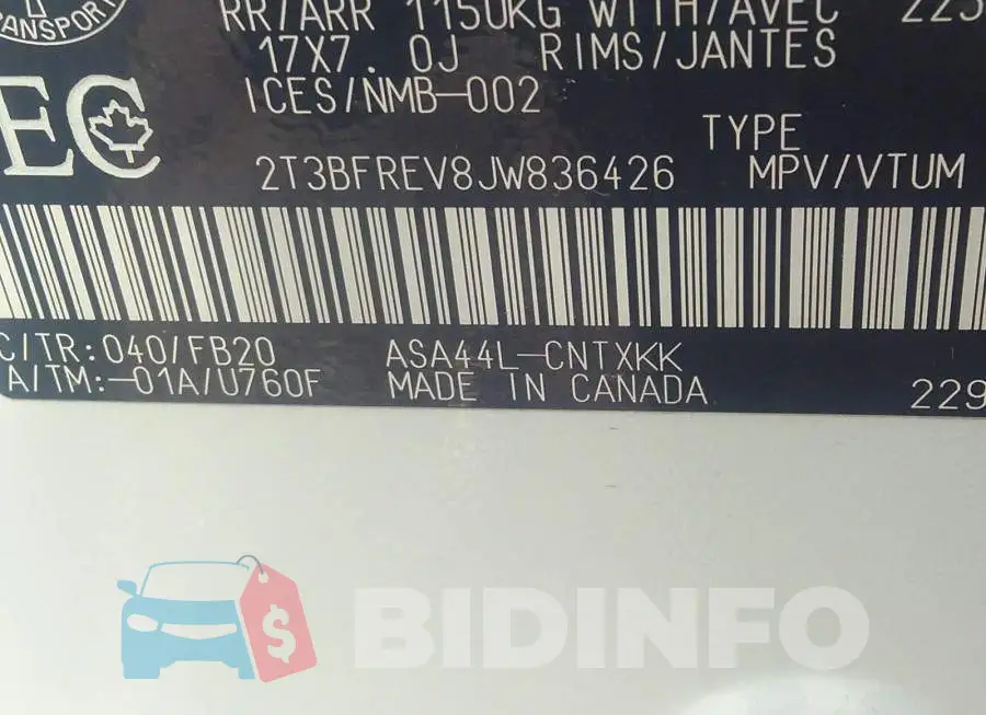 2T3BFREV8JW836426 Photo# 9